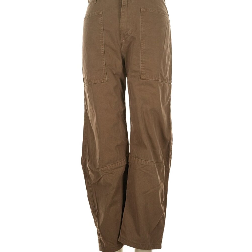 Velvet by Graham & Spencer Olive Brown Utility Wide-Leg Pants